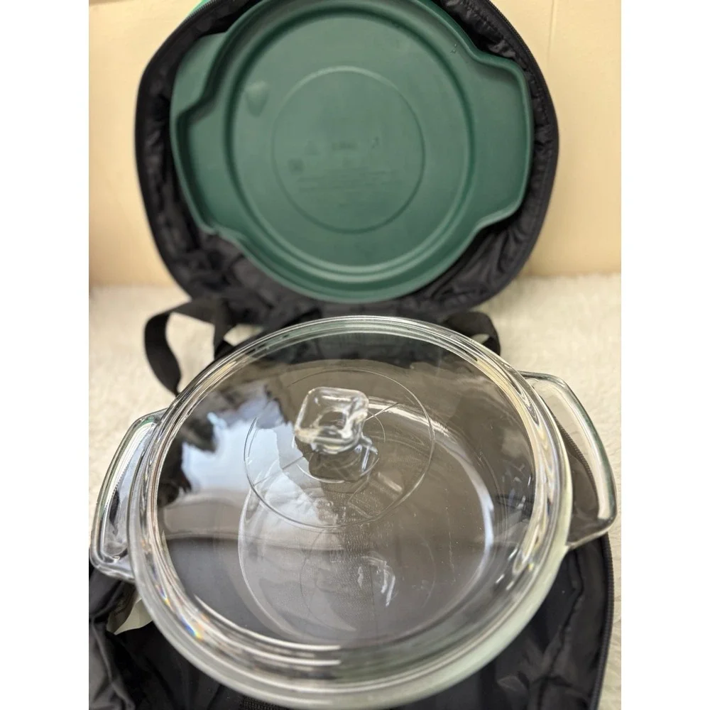 Anchor Hocking‎ Encore 2 Qt Glass Casserole Set with Lids and Insulated Carrier